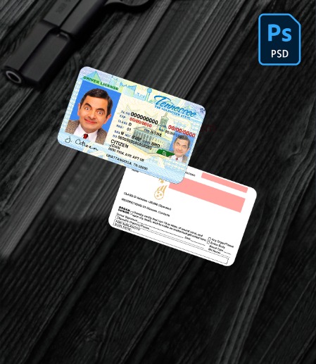 USA Tennessee driving license PSDD